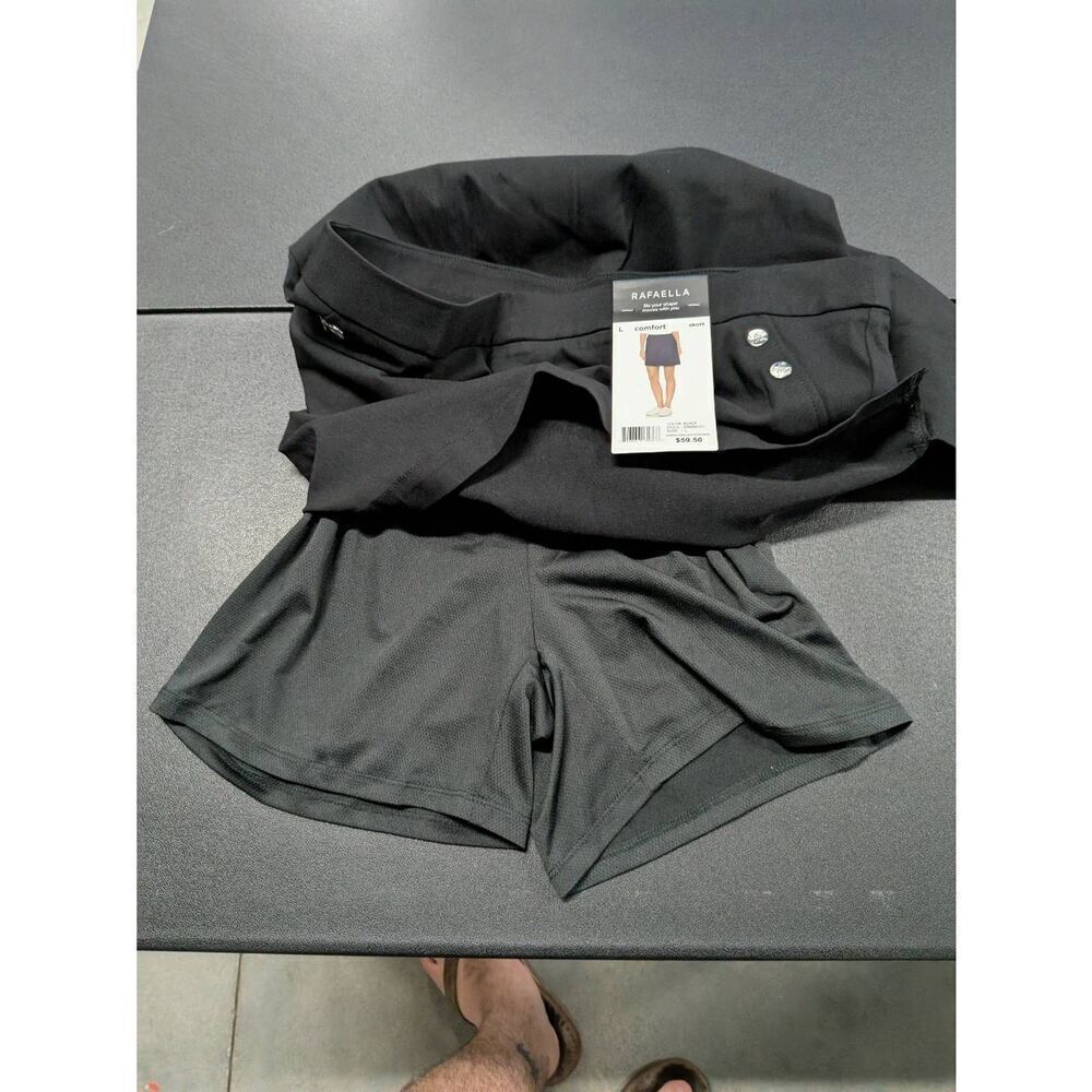 NWT Rafaella Comfort Elastic Waist Split Stretch Slash Pocket Mini Skirt Women's - Picture 6 of 6